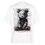Astravor, Bär, 1st | Blaster, Oversize Bio T-Shirt, Unisex - Weiß