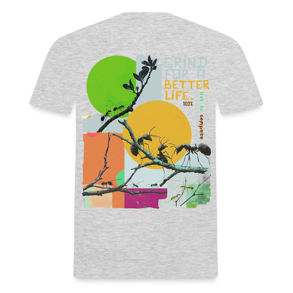 Männer T-Shirt - Grau meliert