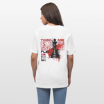 Orionis, Schach, 1st | Essential, Relaxed Fit Unisex Bio T-Shirt - Weiß
