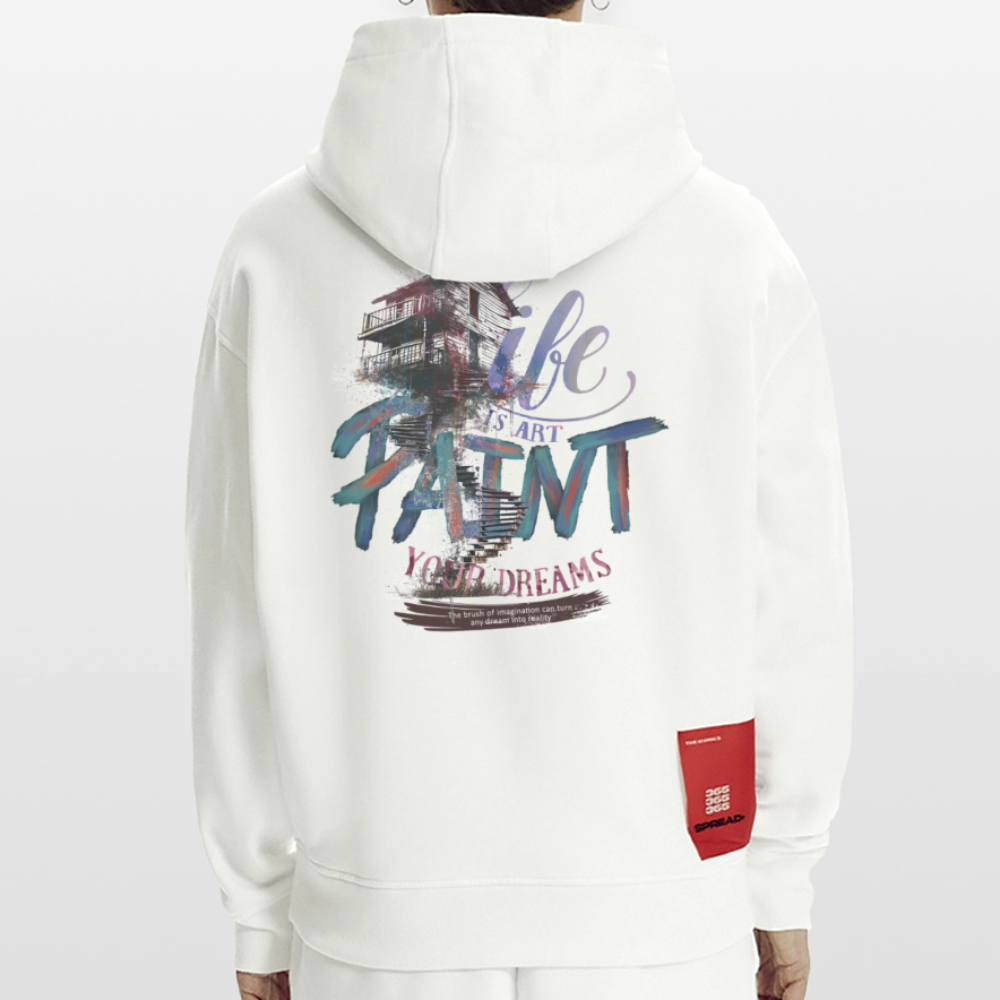 Ignisvar, Haus, 1st | Heavyweight Oversized Bio Hoodie, Unisex - OFF WHITE
