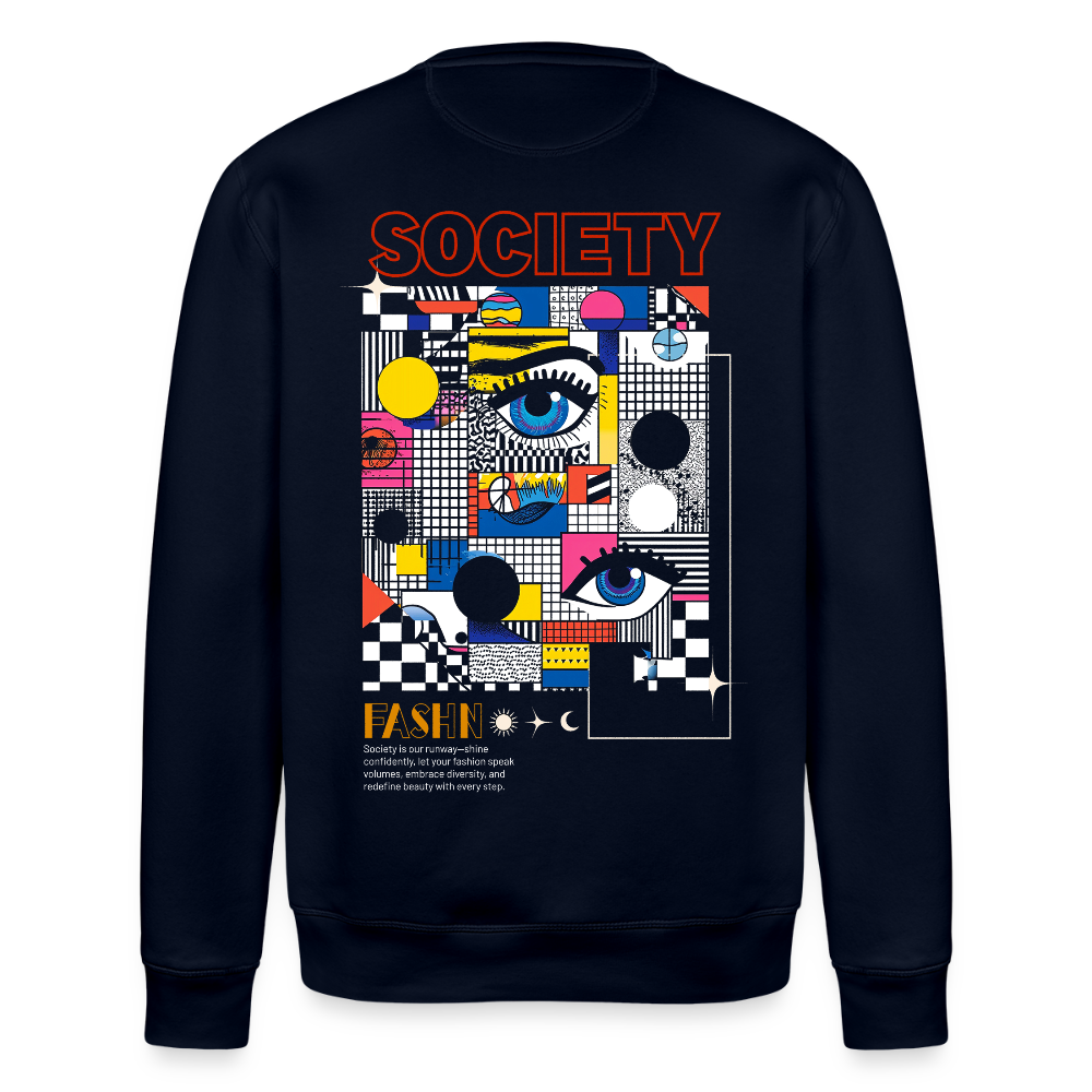 Shennong, Augen, 1st | Roller, Unisex Bio-Sweatshirt - Navy