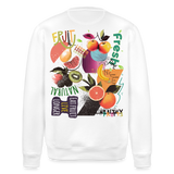 Xerathis, Obst, 1st | Roller, Unisex Bio-Sweatshirt - Weiß