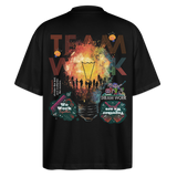 Inari, Glühbirne, 1st | Blaster, Oversize Bio T-Shirt, Unisex - Schwarz