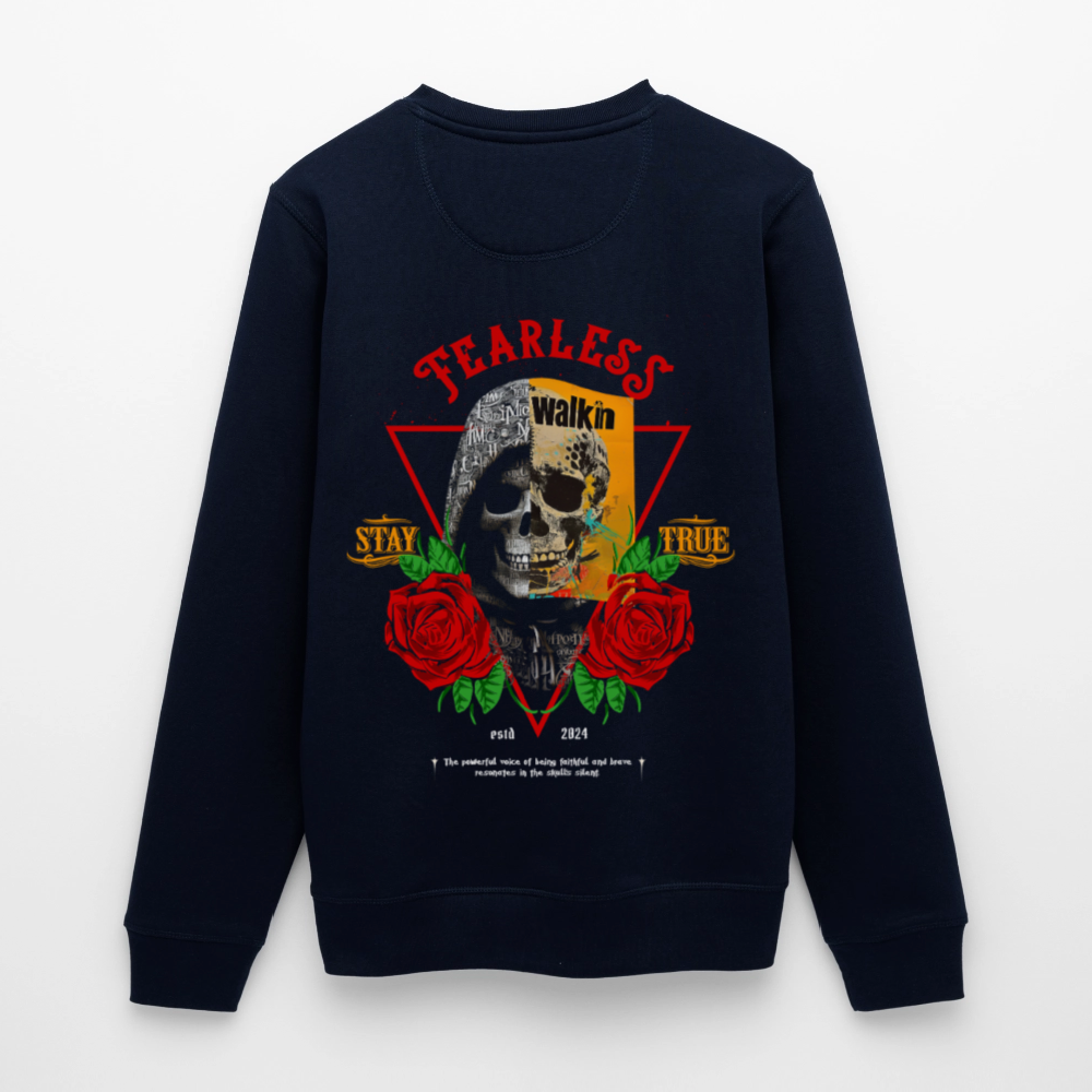 Şoreşvan, Totenkopf, 1st | Roller, Unisex Bio-Sweatshirt - Navy