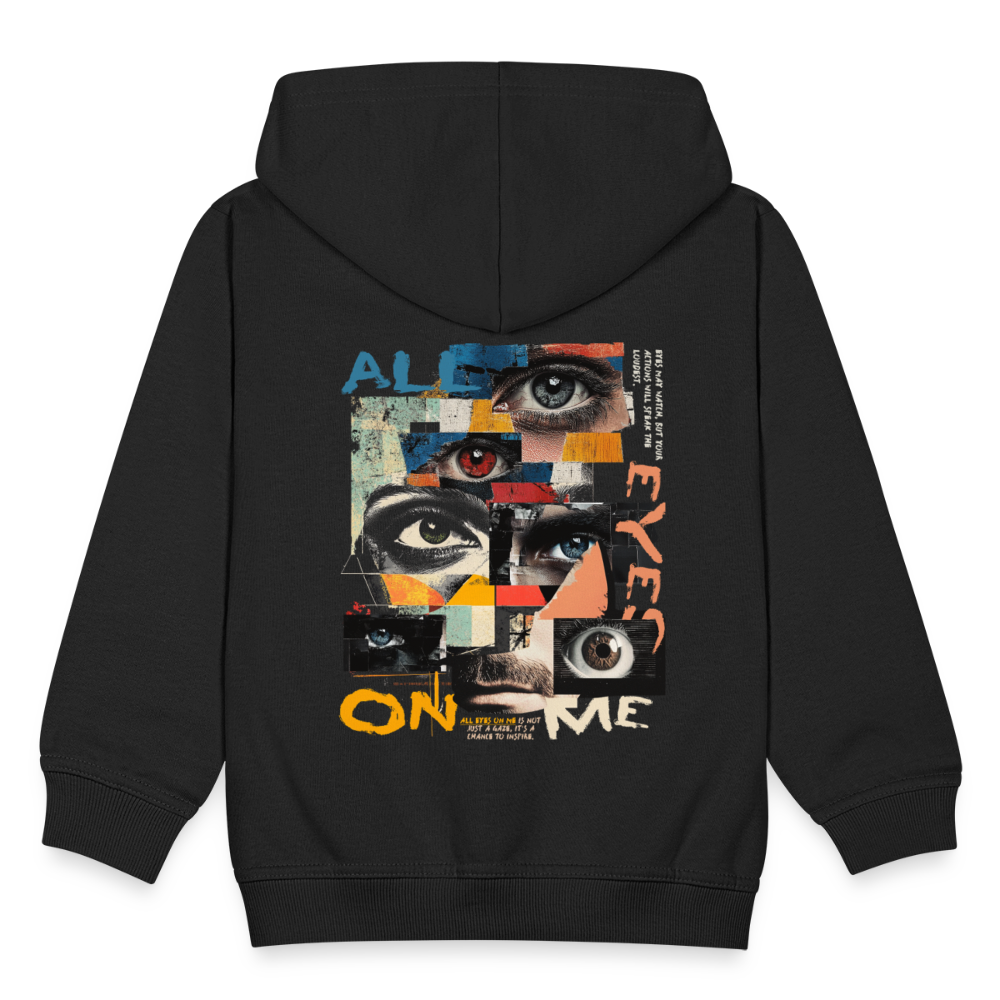 Hachiman, Augen, 1st | Kinder Zip Hoodie - Schwarz