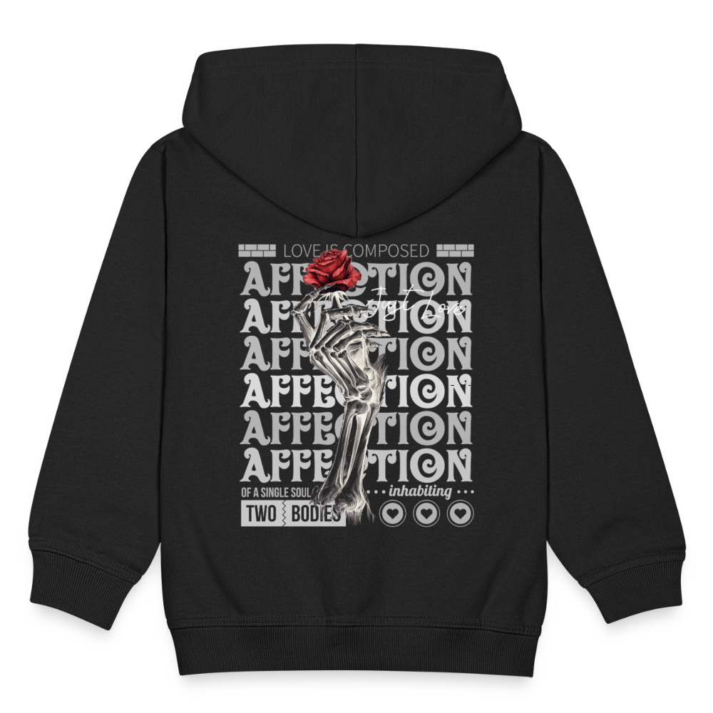 Zeusun, Rose, 1st | Kinder Zip Hoodie - Schwarz