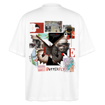 Zentharior, Schmetterling, 1st | Blaster, Oversize Bio T-Shirt, Unisex - Weiß