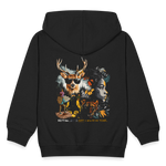 Orphean, Reh, 1st | Kinder Zip Hoodie - Schwarz