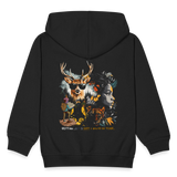 Orphean, Reh, 1st | Kinder Zip Hoodie - Schwarz