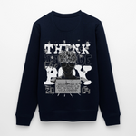 Nyxan, Gehirn, 1st | Roller, Unisex Bio-Sweatshirt - Navy
