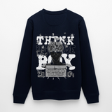 Nyxan, Gehirn, 1st | Roller, Unisex Bio-Sweatshirt - Navy