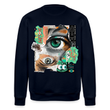 Siegfried, Augen, 1st | Roller, Unisex Bio-Sweatshirt - Navy