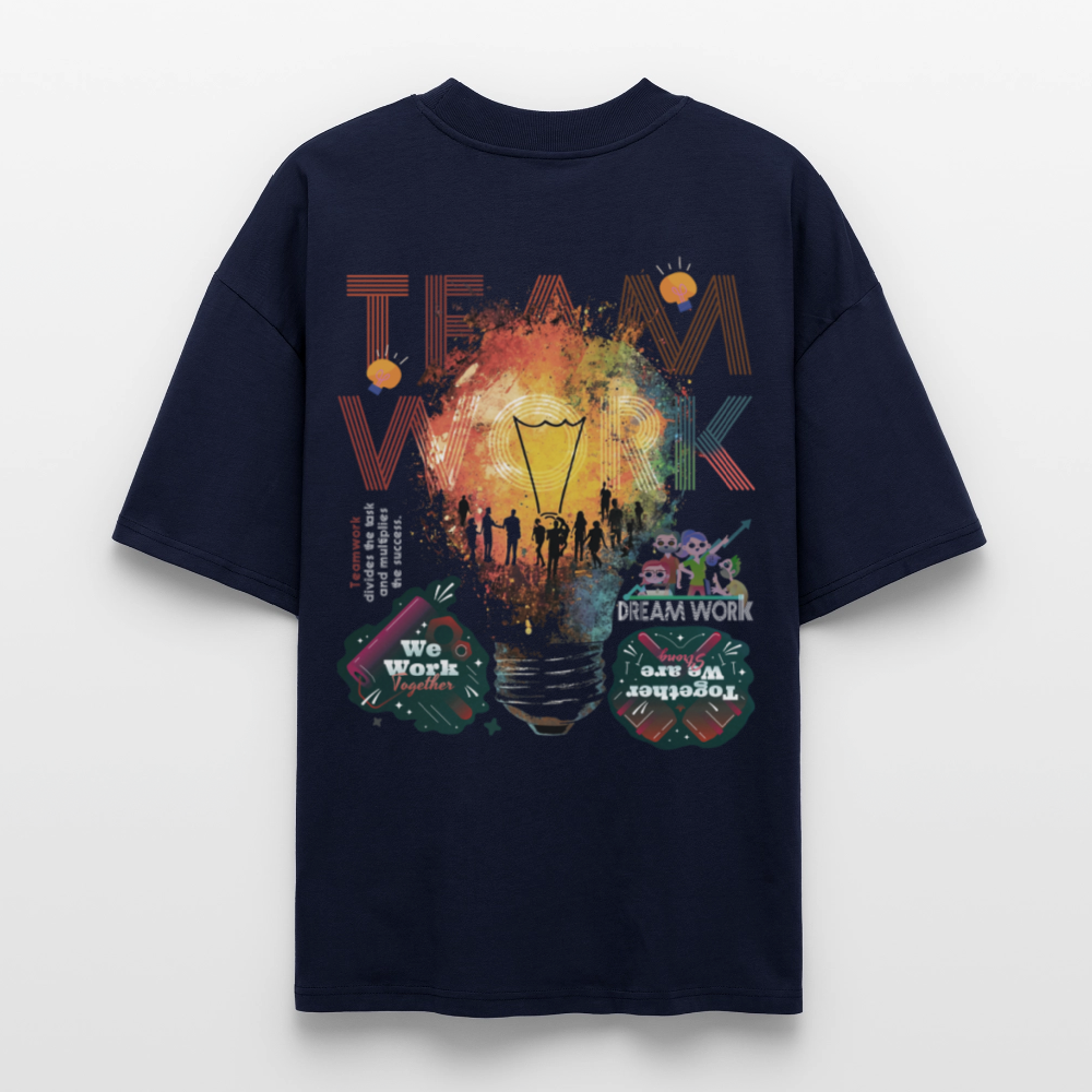 Inari, Glühbirne, 1st | Blaster, Oversize Bio T-Shirt, Unisex - Navy