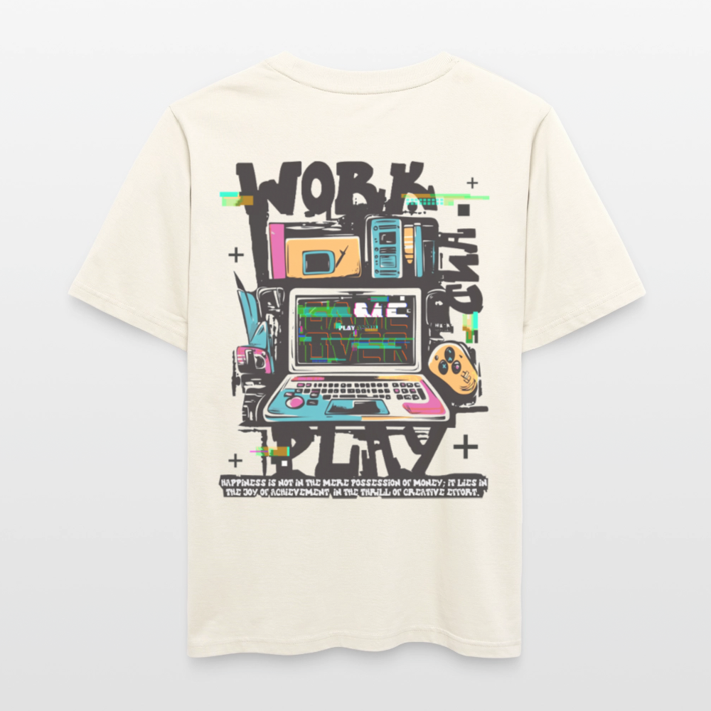 Aetherion, Laptop, 1st | Essential, Relaxed Fit Unisex Bio T-Shirt - Naturweiß 