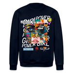 Xizir, Gesicht, 1st | Roller, Unisex Bio-Sweatshirt - Navy