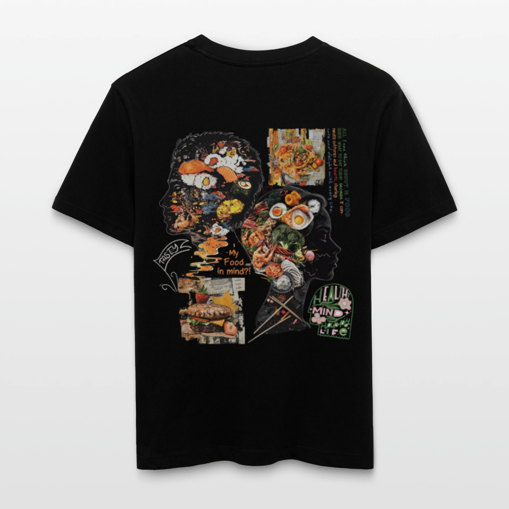 Atalantan, Essen, 1st | Essential, Relaxed Fit Unisex Bio T-Shirt - Schwarz