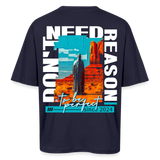 Fuxi, Wüste, 1st | Breezy, Oversized Unisex T-Shirt - Navy