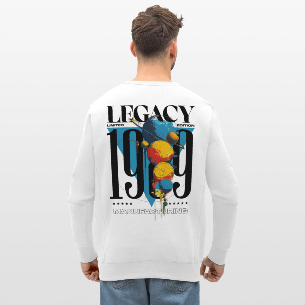 Aegirion, Planeten, 1st | Roller, Unisex Bio-Sweatshirt - Weiß