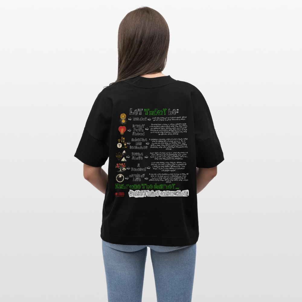 Astraeian, Symbole, 1st | Blaster, Oversize Bio T-Shirt, Unisex - Schwarz