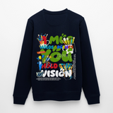 Thesean, Pinsel, 1st | Roller, Unisex Bio-Sweatshirt - Navy