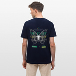 Hesinkar, Schmetterling, 1st | Essential, Relaxed Fit Unisex Bio T-Shirt - Navy