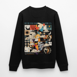 Hekatean, Sternzeichen, 1st | Roller, Unisex Bio-Sweatshirt - Schwarz