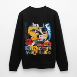 Kronan, Gesicht, 1st | Roller, Unisex Bio-Sweatshirt - Schwarz