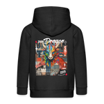 Nezha, Drache, 1st | Kinder Zip Hoodie - Schwarz