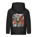 Nezha, Drache, 1st | Kinder Zip Hoodie - Schwarz