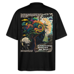 Aphroan, Bär, 1st | Blaster, Oversize Bio T-Shirt, Unisex - Schwarz