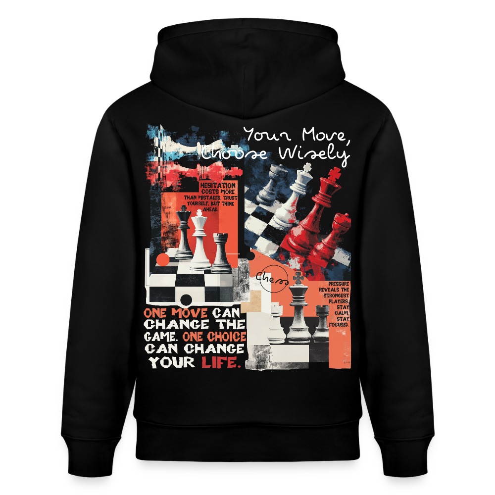 Heraa, Schach, 1st | Cruiser, Unisex Bio-Hoodie - Schwarz