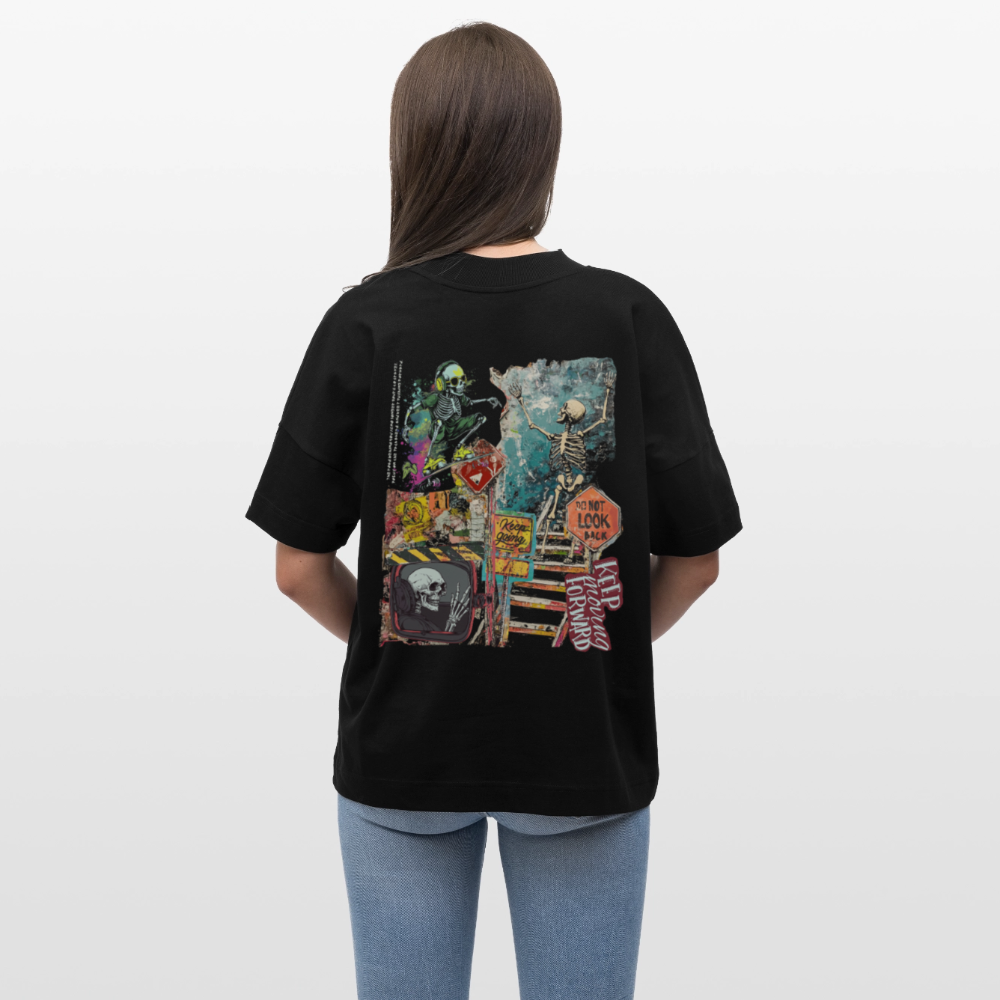 Tangaroa , Skelet, 1st | Blaster, Oversize Bio T-Shirt, Unisex - Schwarz