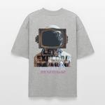 Denebris, Astronaut, 1st | Blaster, Oversize Bio T-Shirt, Unisex - Grau meliert