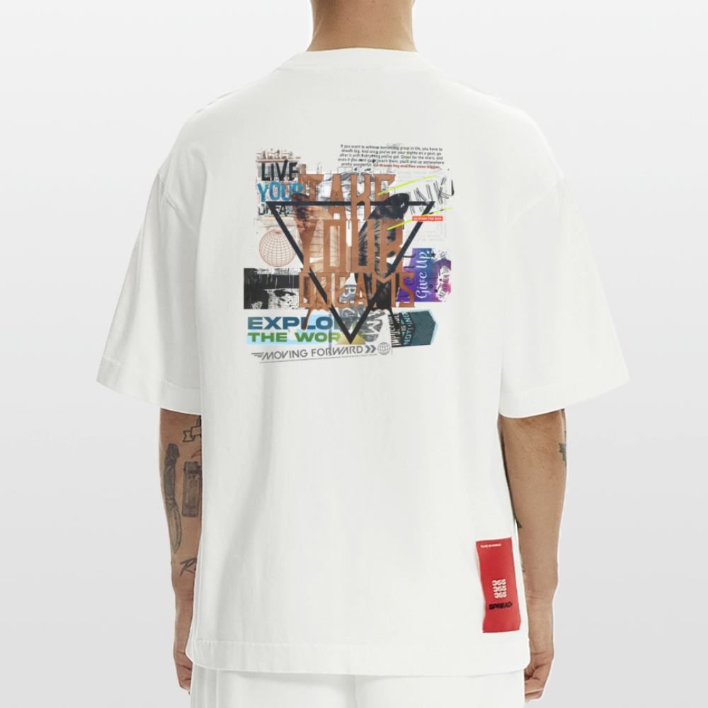 Celestaris, Schmetterling, 1st | Heve, Heavyweight Oversized Bio T-Shirt, Unisex - OFF WHITE