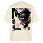 Eldorwyn, Auge, 1st | Blaster, Oversize Bio T-Shirt, Unisex - Weißgrau