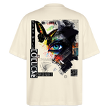 Eldorwyn, Auge, 1st | Blaster, Oversize Bio T-Shirt, Unisex - Weißgrau