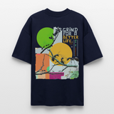 Draganis2, Ameisen, 1st | Blaster, Oversize Bio T-Shirt, Unisex - Navy