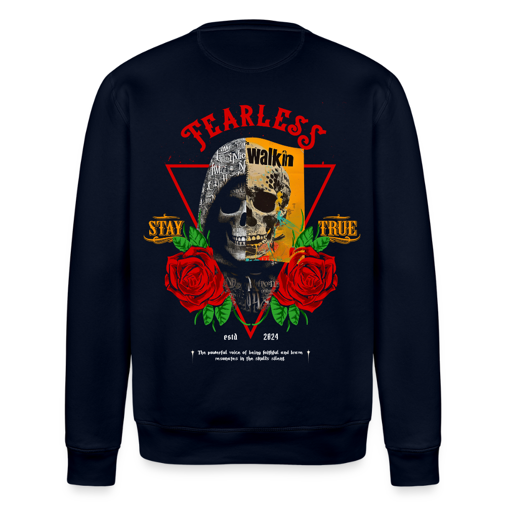 Şoreşvan, Totenkopf, 1st | Roller, Unisex Bio-Sweatshirt - Navy