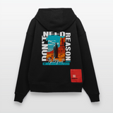 Fuxi, Wüste, 1st | Heavyweight Oversized Bio Hoodie, Unisex - SOLID BLACK