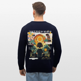Hermesan, Kindheit, 1st | Roller, Unisex Bio-Sweatshirt - Navy