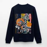 Aresia, Zebra, 1st | Roller, Unisex Bio-Sweatshirt - Navy