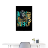 Herakles, Gorilla, 1st | Poster 60x90 cm - Weiß