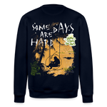 Amphionan, Palmen, 1st | Roller, Unisex Bio-Sweatshirt - Navy