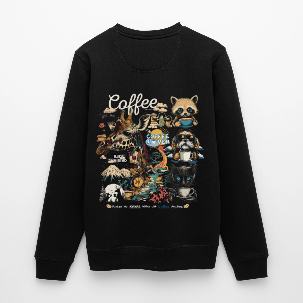 Tritonan, Kaffee, 1st | Roller, Unisex Bio-Sweatshirt - Schwarz