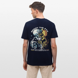 Fujin, Totenkopf, 1st | Essential, Relaxed Fit Unisex Bio T-Shirt - Navy