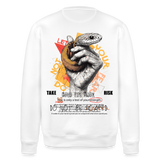 Eldamar, Schlange, 1st | Roller, Unisex Bio-Sweatshirt - Weiß