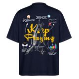 Maian, Beten, 1st | Blaster, Oversize Bio T-Shirt, Unisex - Navy