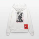 Astravor, Bär, 1st | Heavyweight Oversized Bio Hoodie, Unisex - OFF WHITE
