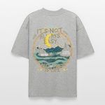 Izanami, Berge, 1st | Blaster, Oversize Bio T-Shirt, Unisex - Grau meliert