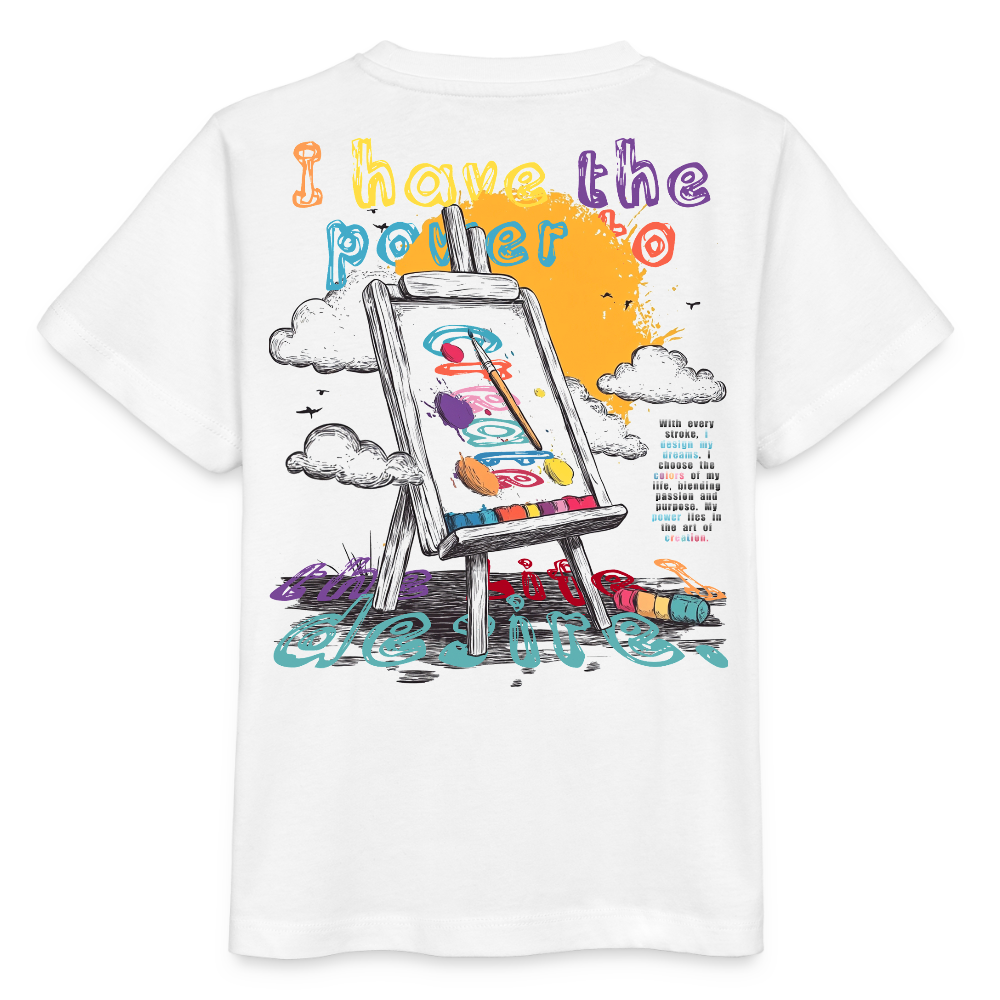 Noctharius, Malen, 1st | Kinder Bio T-Shirt - Weiß